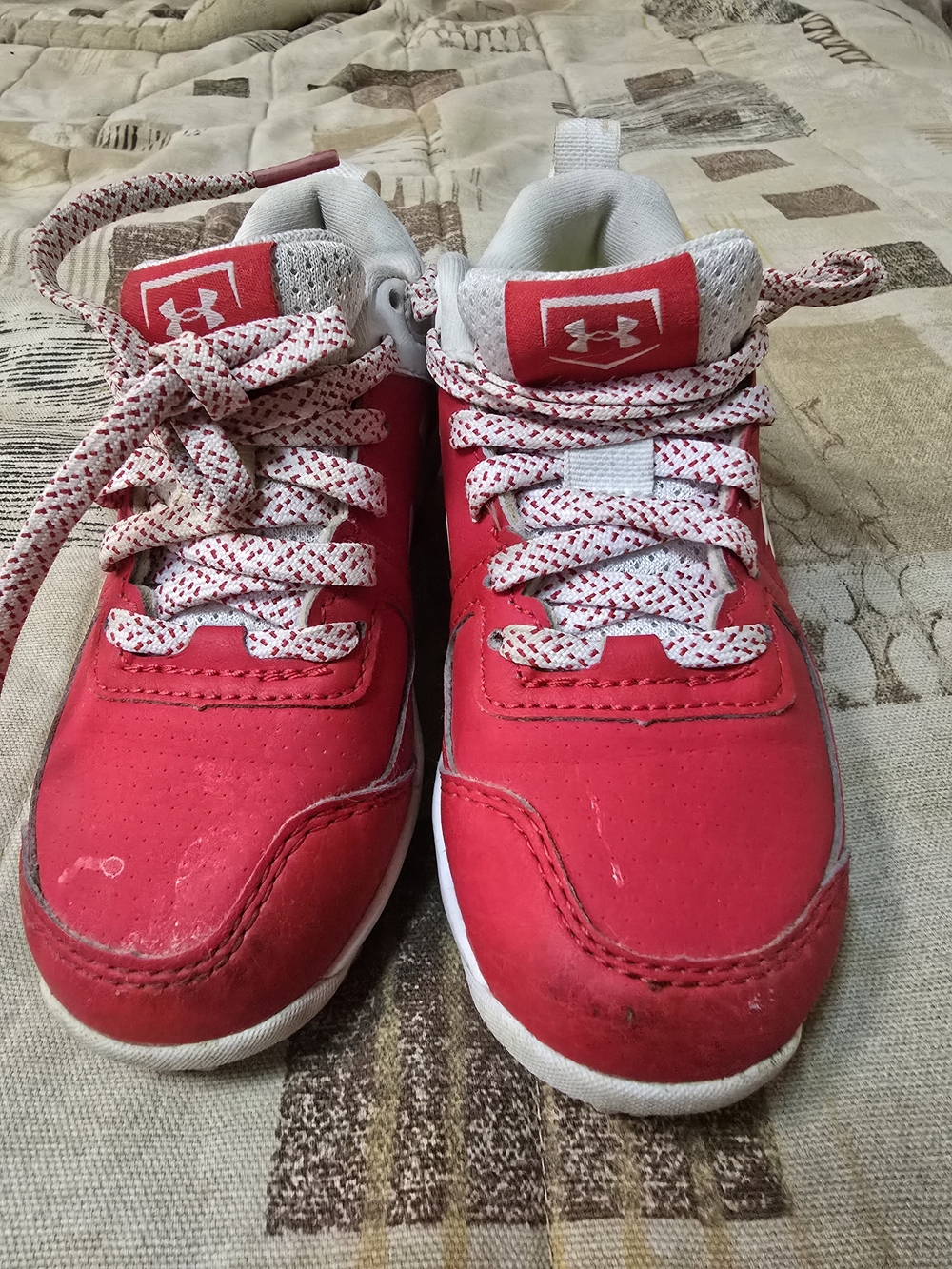Under Armour Kids Red Athletic Sneakers